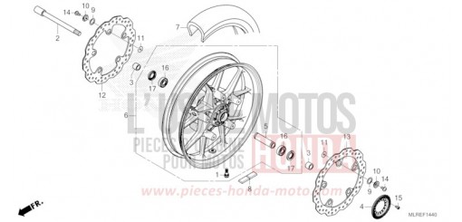 FRONT WHEEL CB500FAR de 2024